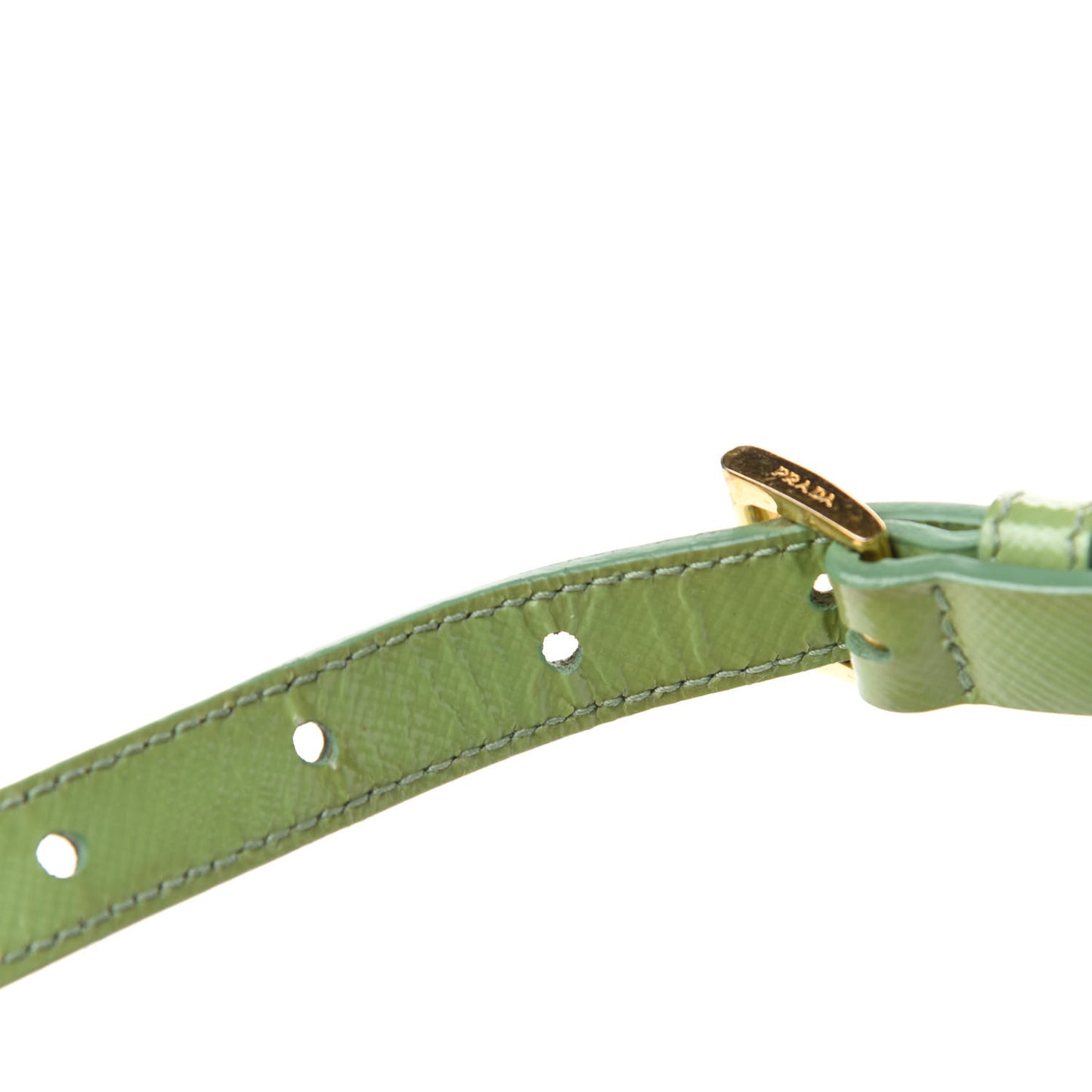 Saffiano Vernice Mini Galleria Double Zip Tote Green