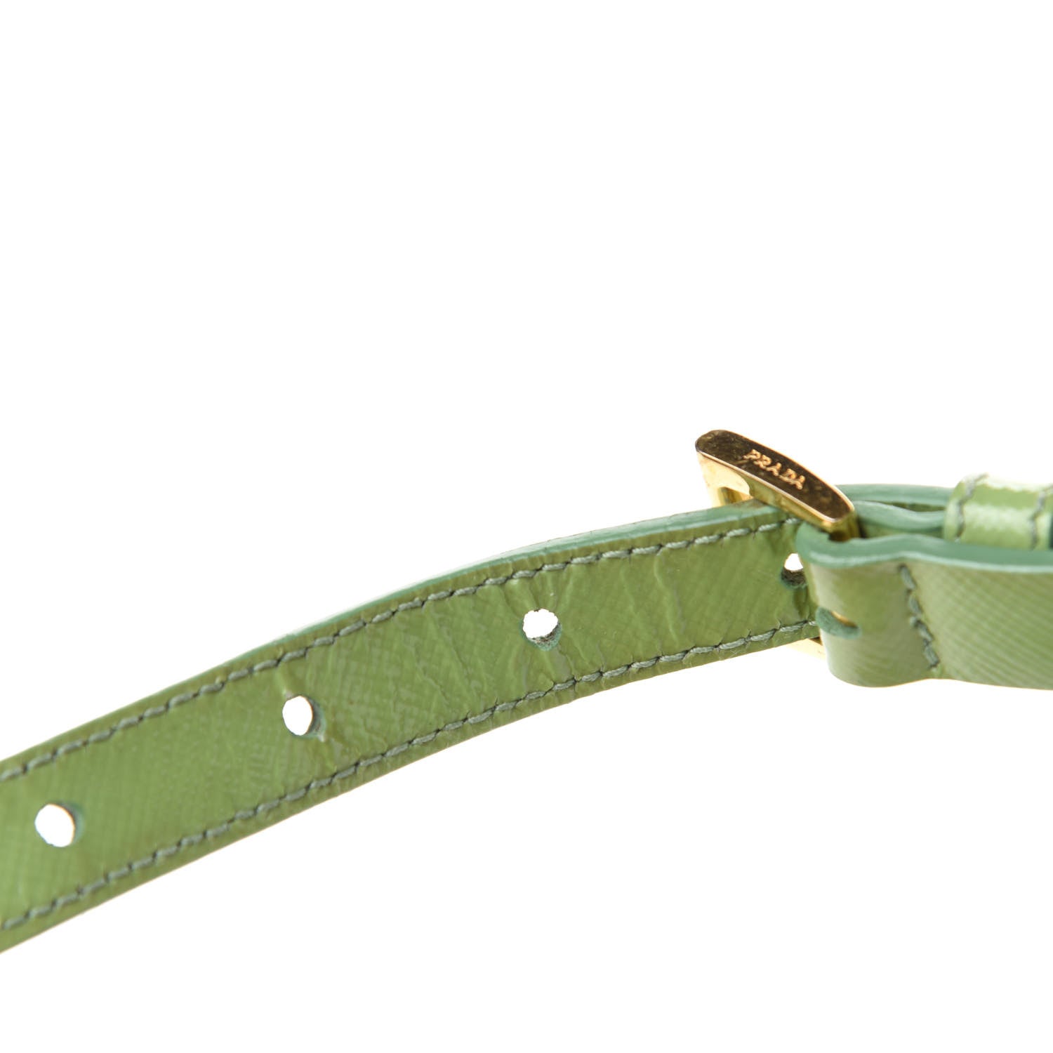 Prada Saffiano Vernice Mini Galleria Double Zip Tote Green 14 of 19