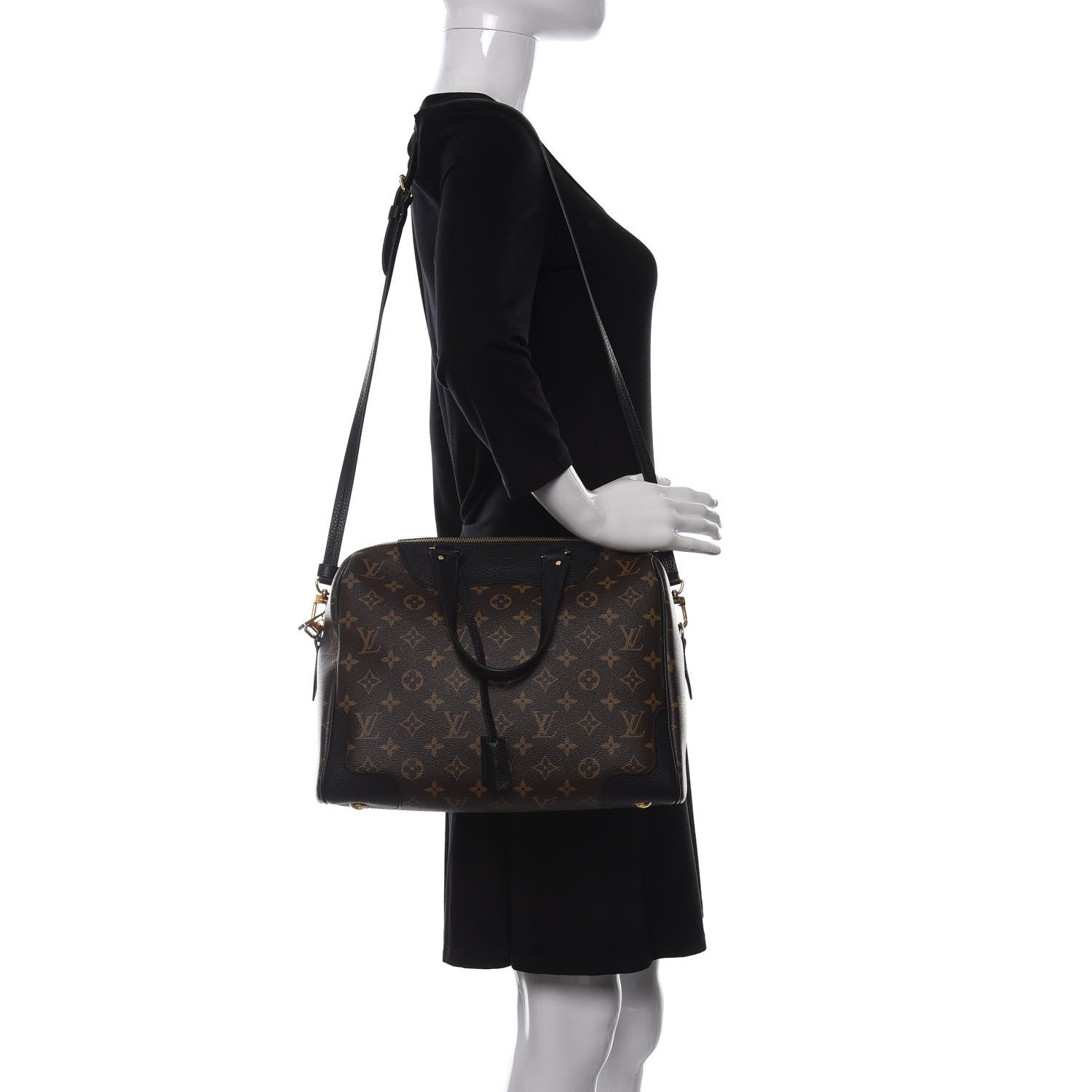 Louis Vuitton Monogram Retiro NM Black 2 of 10