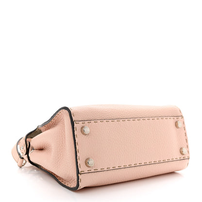 Fendi Cuoio Romano Selleria Bi-Color Medium Peekaboo Iconic Essentially Satchel Cipria Latte 4 of 11