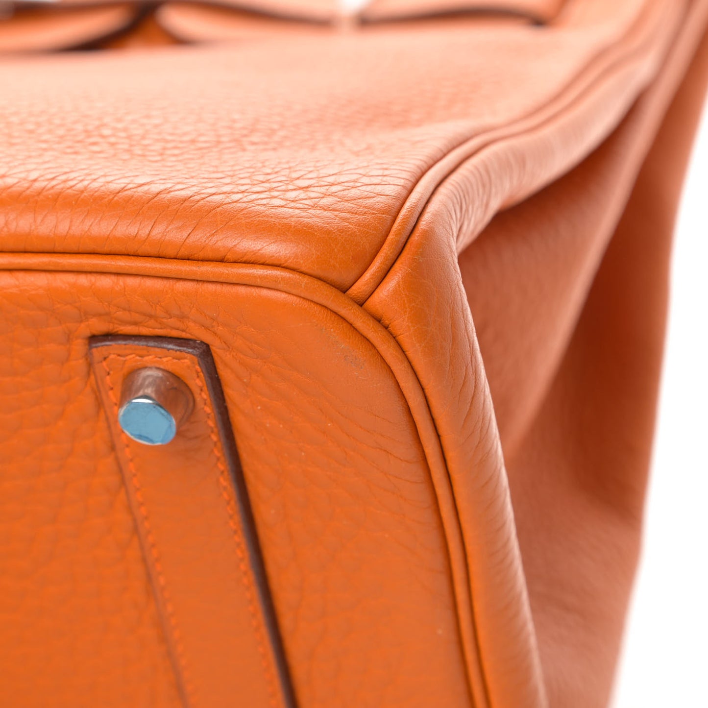 Taurillon Clemence Birkin 35 Orange