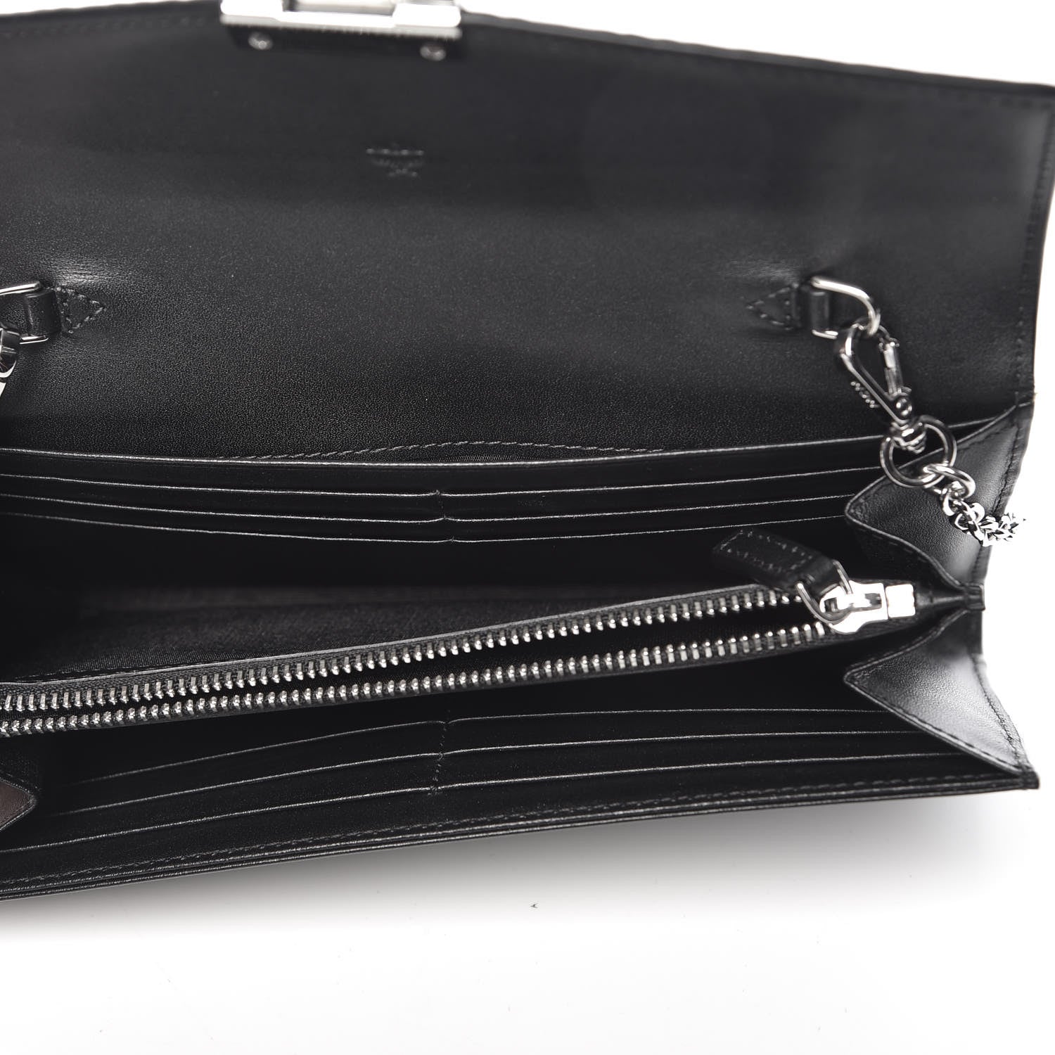 MCM Visetos Large Patricia Wallet On Chain Black 5 of 10