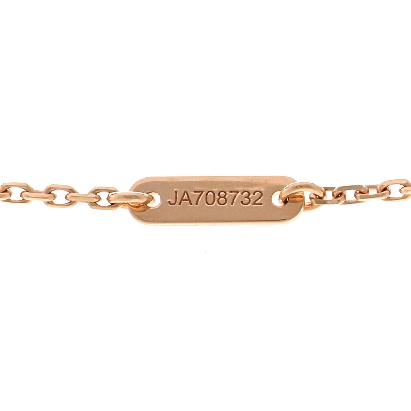 VAN CLEEF & ARPELS 18K Rose Gold Carnelian Sweet Alhambra Pendant Necklace