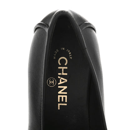 Chanel Lambskin Quilted Boy Loafers 39.5 Black 8 of 11