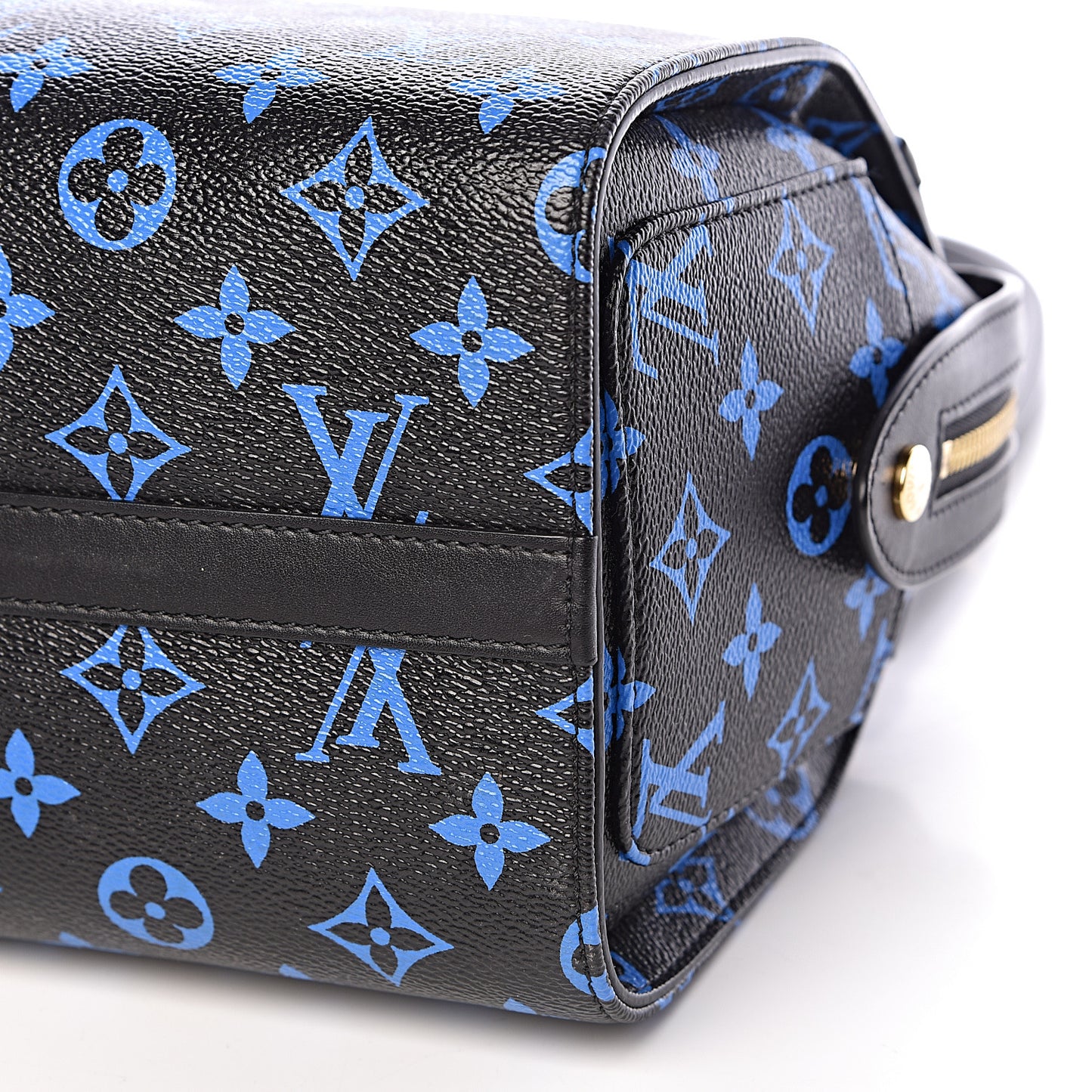 Colored Monogram Speedy Amazon PM Blue Black
