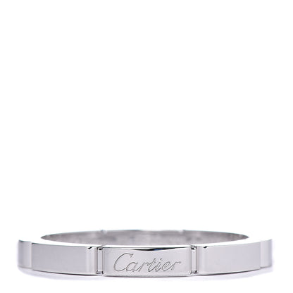 Cartier 18K White Gold 2.5mm Maillon Panthere Wedding Band Ring 59 8.75 1 of 6