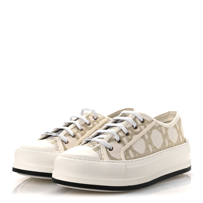 Christian Dior Canvas Walk'N'Dior Low Top Sneakers 41 Nude Gold 4 of 11