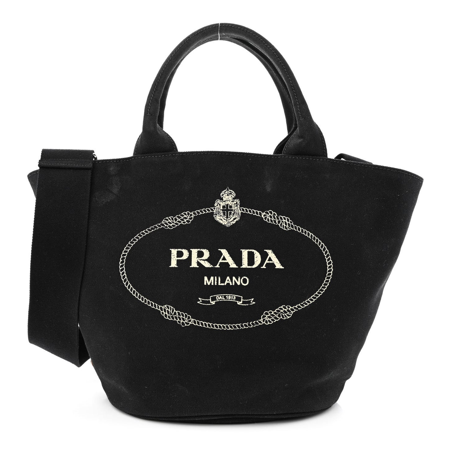 Canapa Small Logo Shopping Tote Black