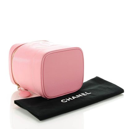 Chanel Caviar Vanity Cosmetic Case Pink 4 of 7