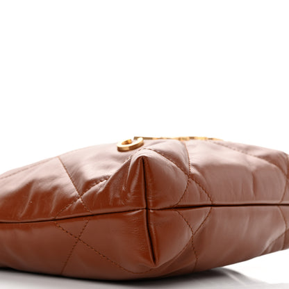 Chanel Shiny Calfskin Quilted Mini Chanel 22 Light Brown 9 of 11