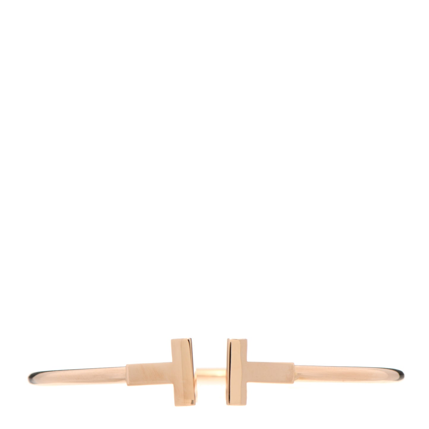 18K Rose Gold T Wire Bracelet