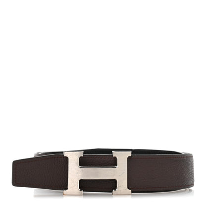 Hermes Box Togo Reversible 32mm H Belt 110 Black Chocolate 3 of 8