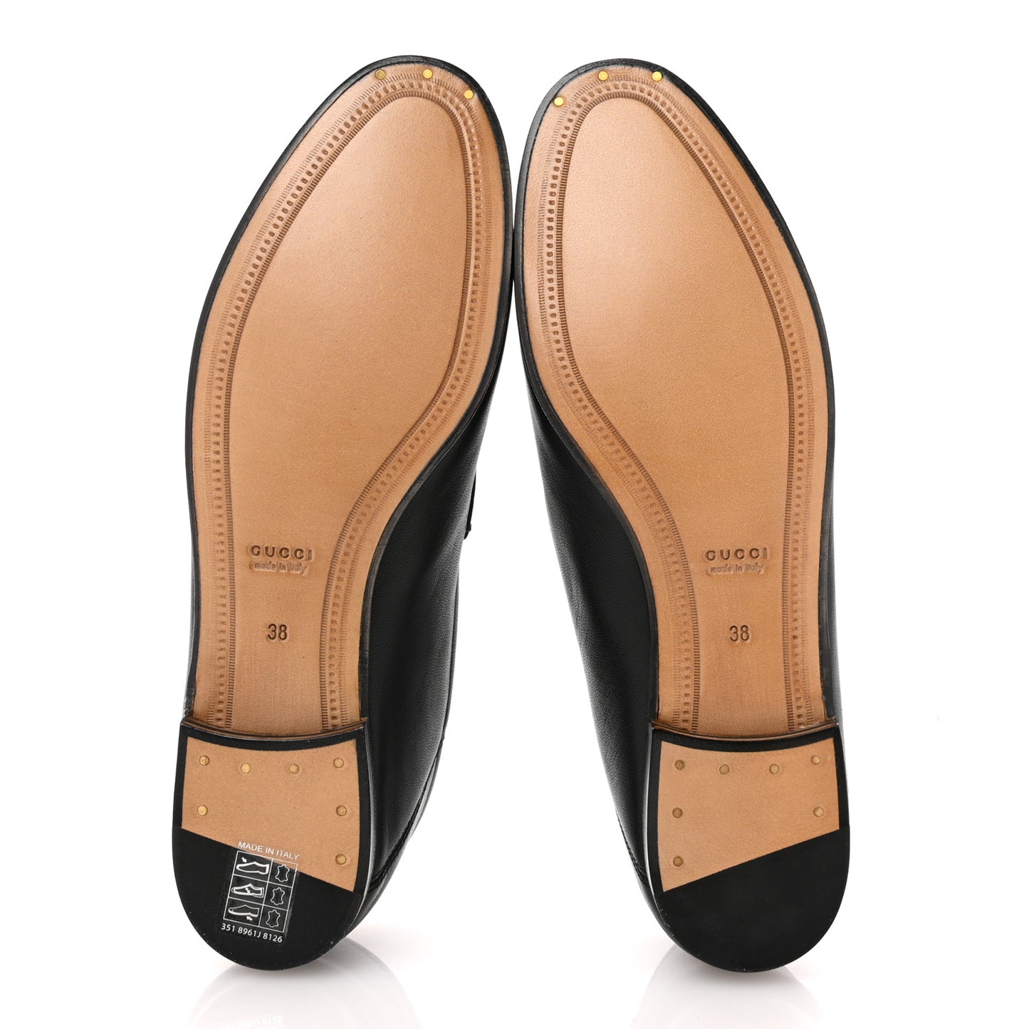Lambskin Womens Brixton Horsebit Loafers 38 Black