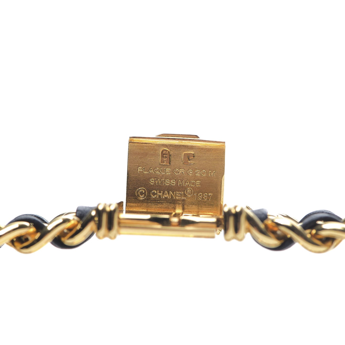 Stainless Steel Lambskin 20mm Chain Premiere Quartz Watch Gold L