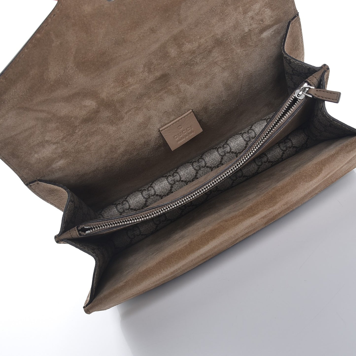 GG Supreme Monogram Small Dionysus Shoulder Bag Taupe