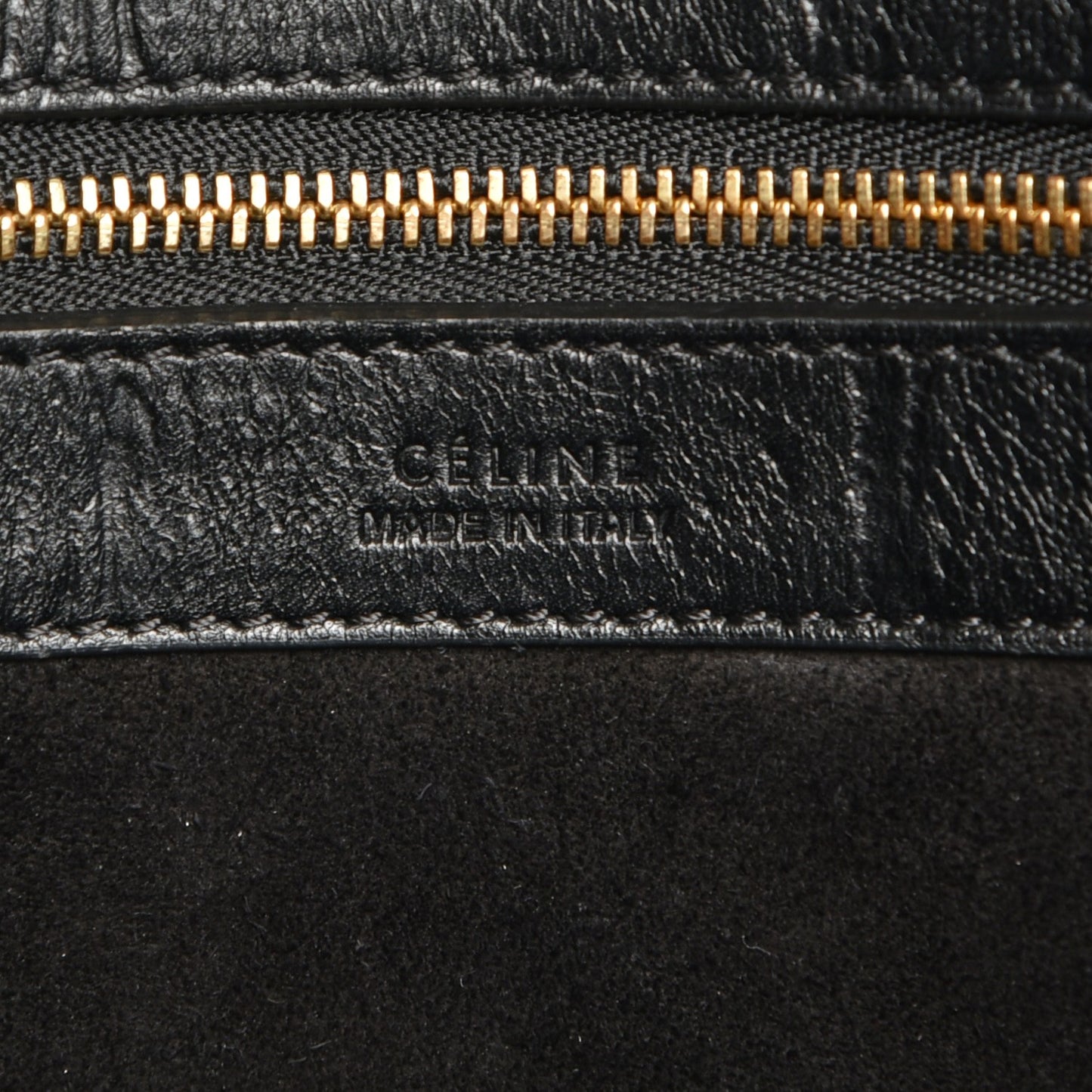 Crocodile Embossed Calfskin Medium Belt Cabas Phantom Black