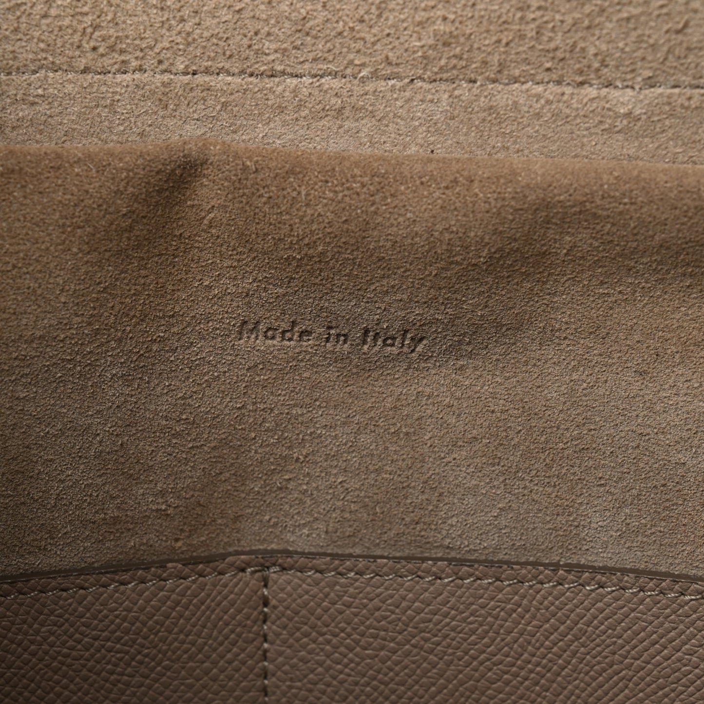 Grained Calfskin Mini Belt Bag Light Taupe