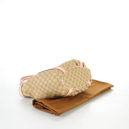 Gucci Monogram Medium D Gold Ring Tote Pink 4 of 6