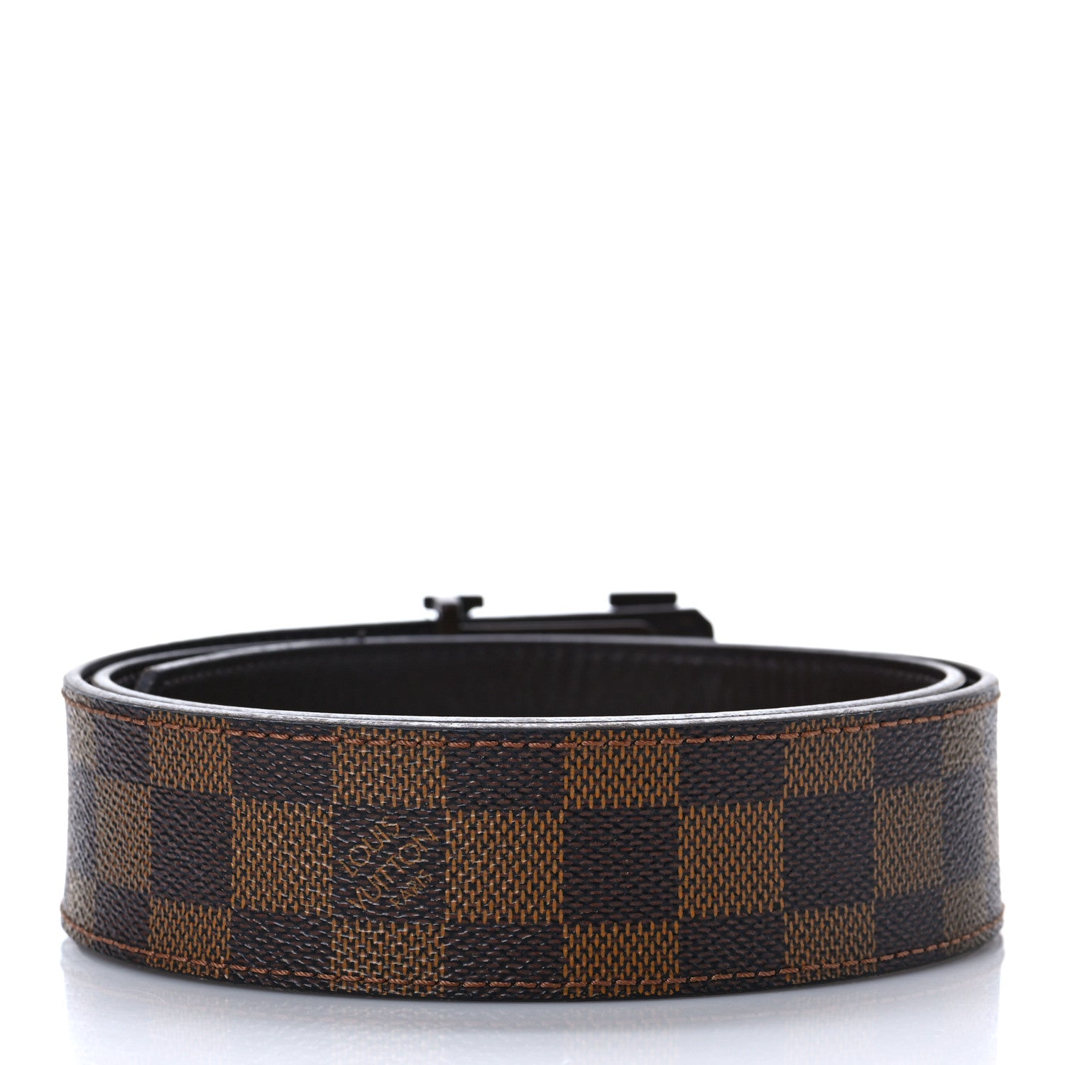 Louis Vuitton Damier Ebene 40mm LV Initiales Belt 85 34 2 of 8