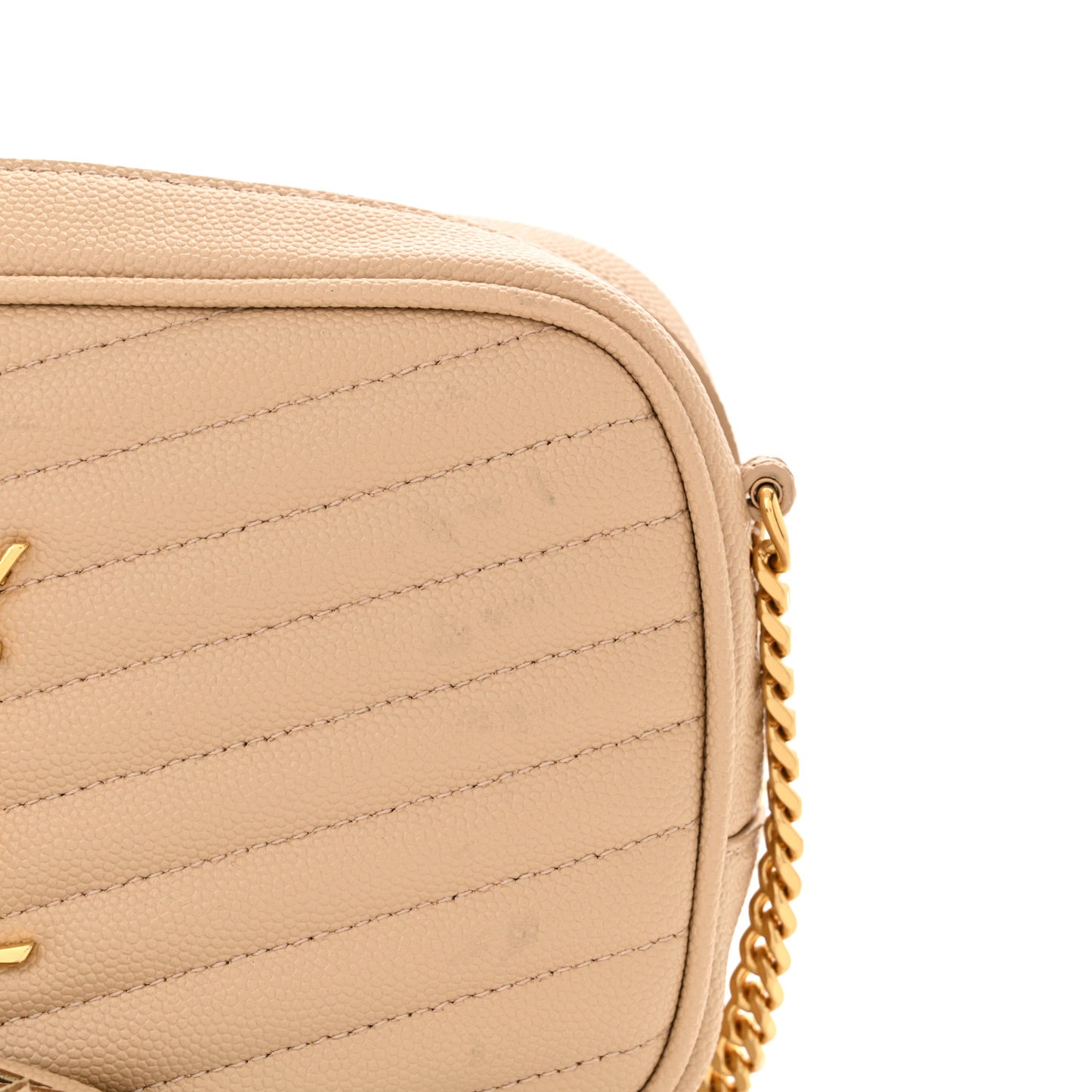 Grain De Poudre Matelasse Monogram Mini Lou Camera Bag Nude Powder
