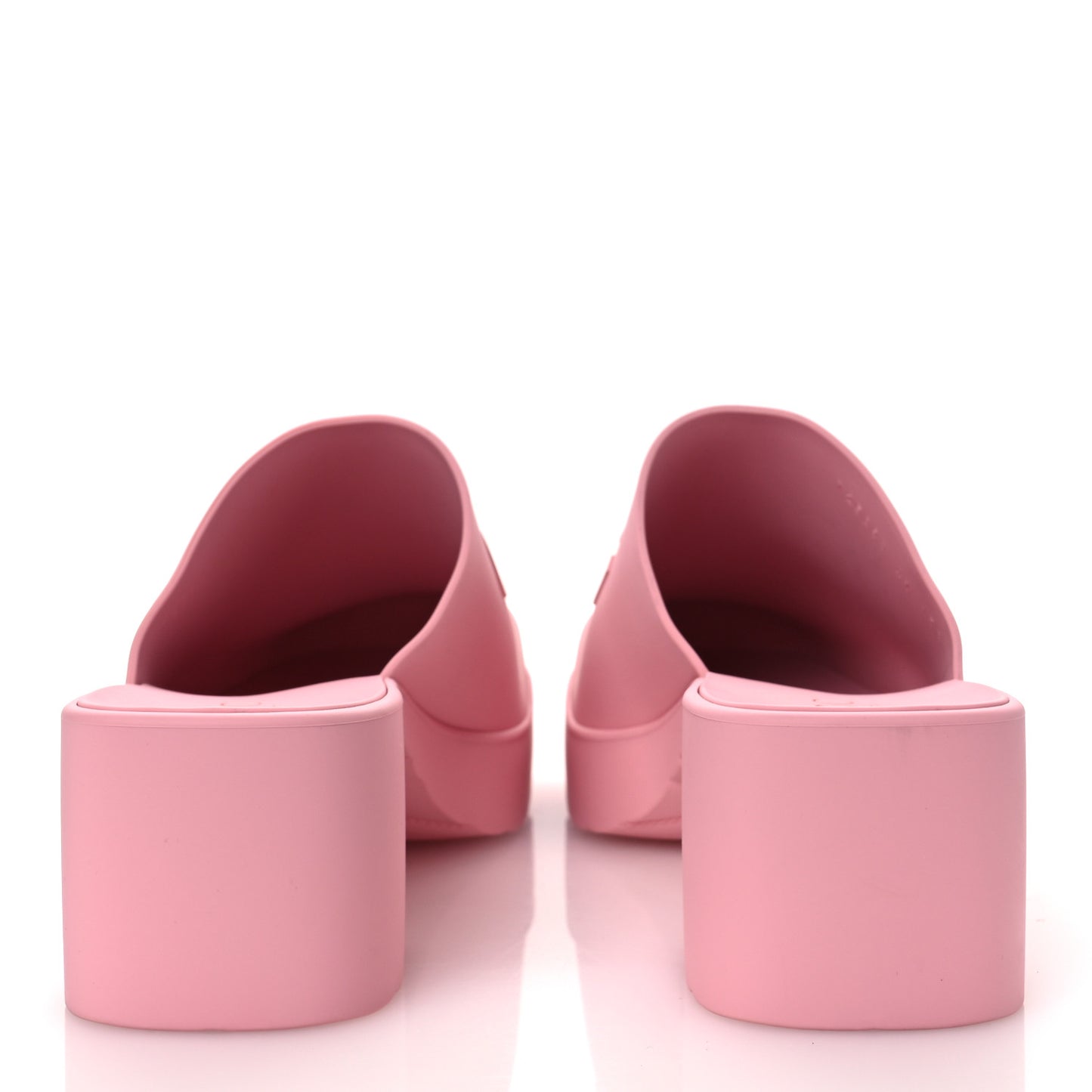 Rubber Gucci Logo Womens Platform 20/60mm Slide Sandals 41 Wild Rose