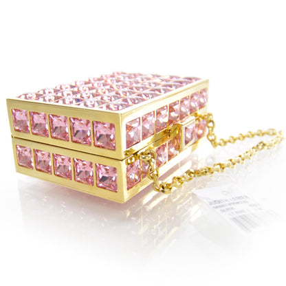 Judith Leiber Austrian Crystal Princess Minaudiere Pink 4 of 7
