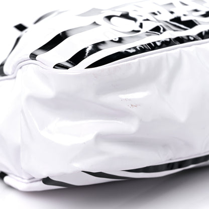 Chanel Vinyl Small La Pausa Camera Case White Black 7 of 8