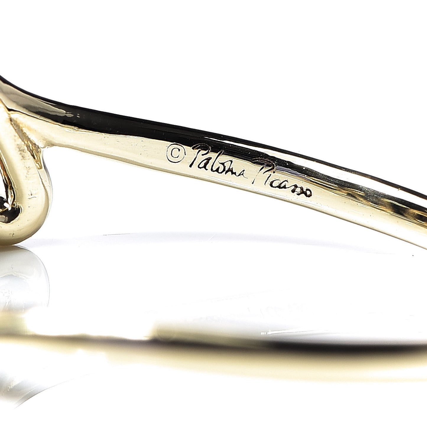 18K Yellow Gold Paloma's Graffiti Love Ring 57 8