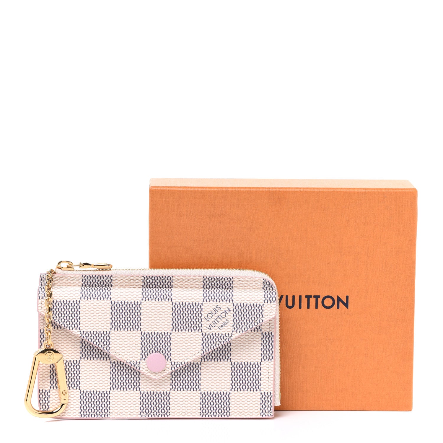 Louis Vuitton Damier Azur Recto Verso Card Holder Rose Ballerine 7 of 7