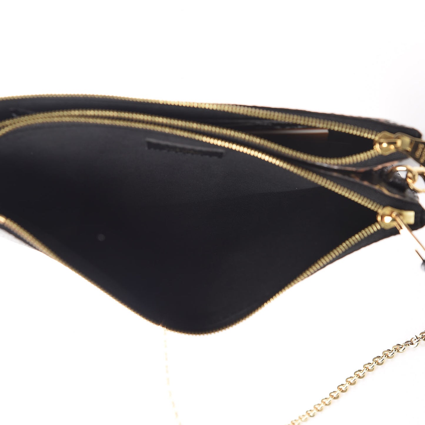 Monogram Giant Jungle Pochette Double Zip Black