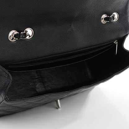 Chanel Caviar Quilted Jumbo Single Flap Black 5 of 8
