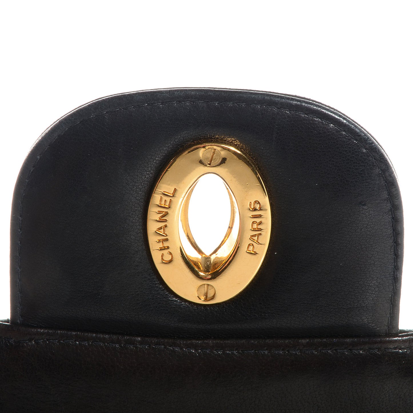 Lambskin Jumbo Flap Black
