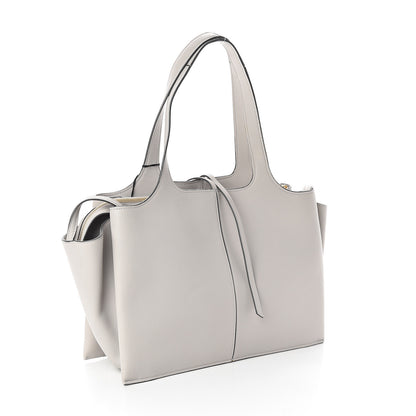 Celine Smooth Calfskin Medium Tri-Fold Bag Pearl Grey 2 of 8