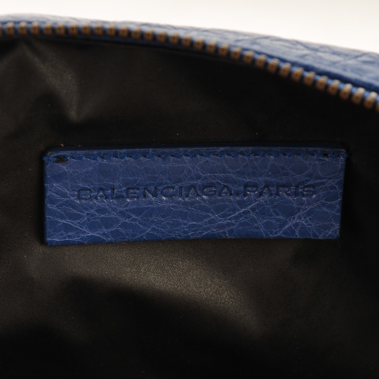 Balenciaga Agneau Classic Hardware Pencil Case M Bleuette 6 of 7