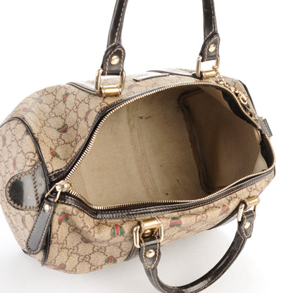 Gucci GG Plus Monogram Hearts Medium Joy Boston Dark Brown 7 of 17