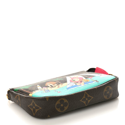 Louis Vuitton Monogram 2023 Christmas Animation Sailing Pochette Accessories Dragon Fruit Pink 4 of 10
