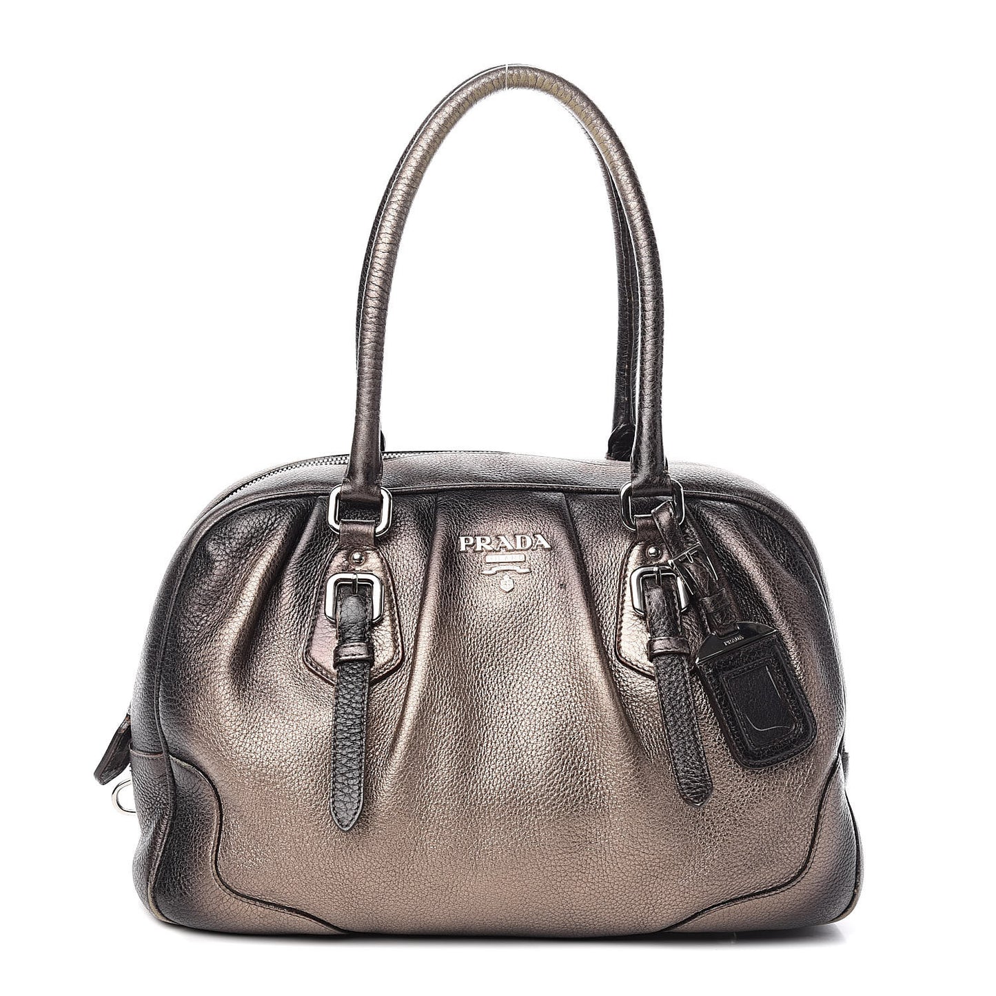 Vitello Daino Antik Bauletto Tote Piombo