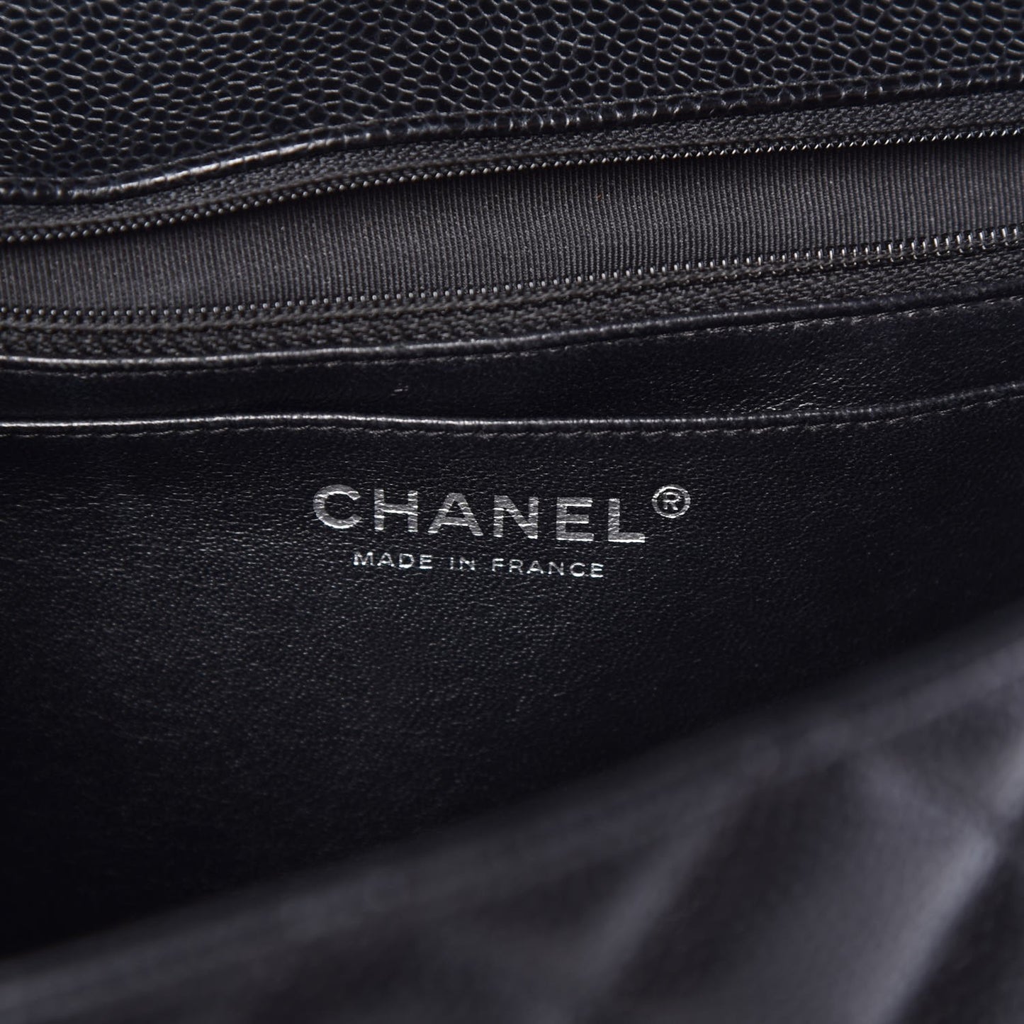 Caviar Quilted Jumbo Single Flap Black