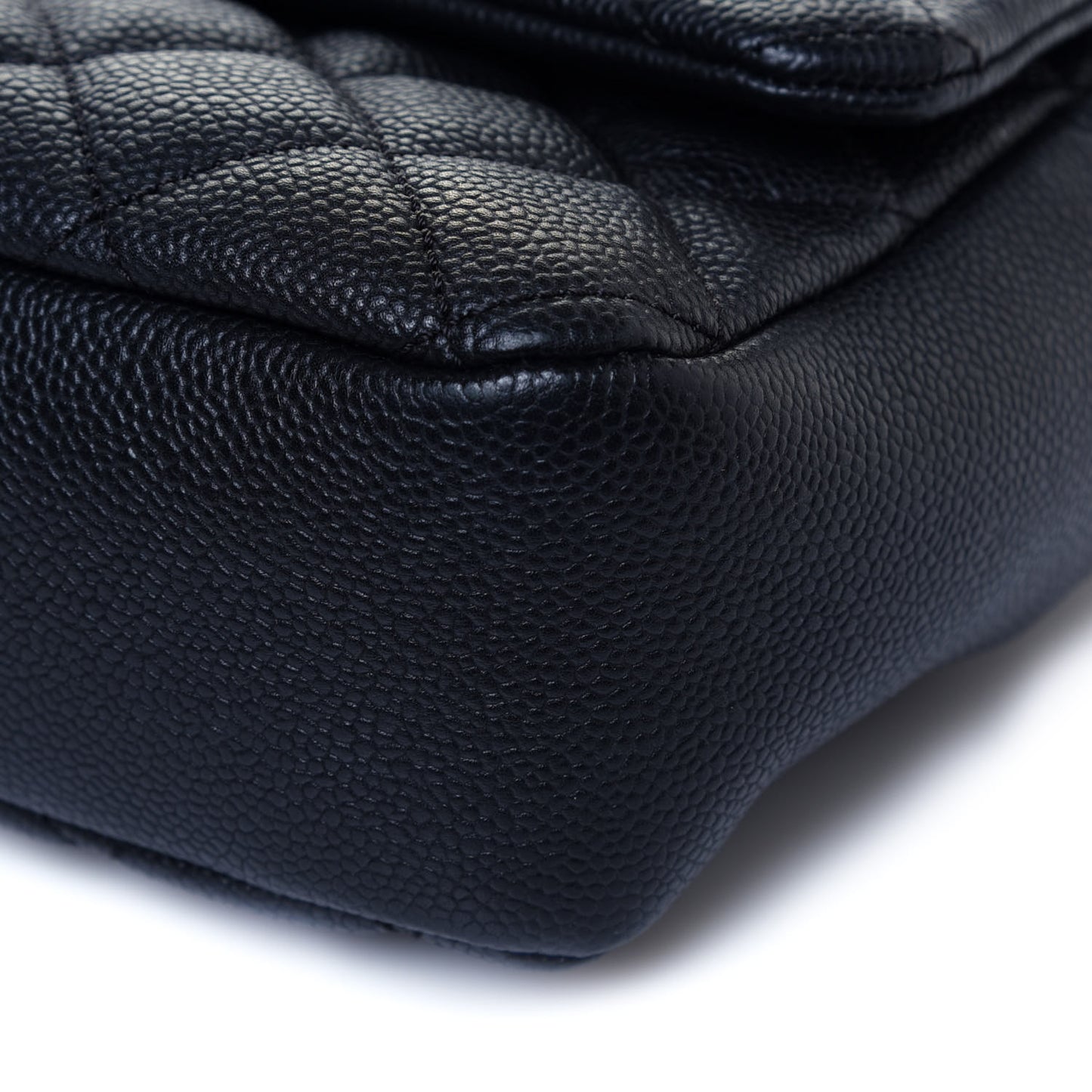 Caviar Quilted Jumbo Easy Flap Black