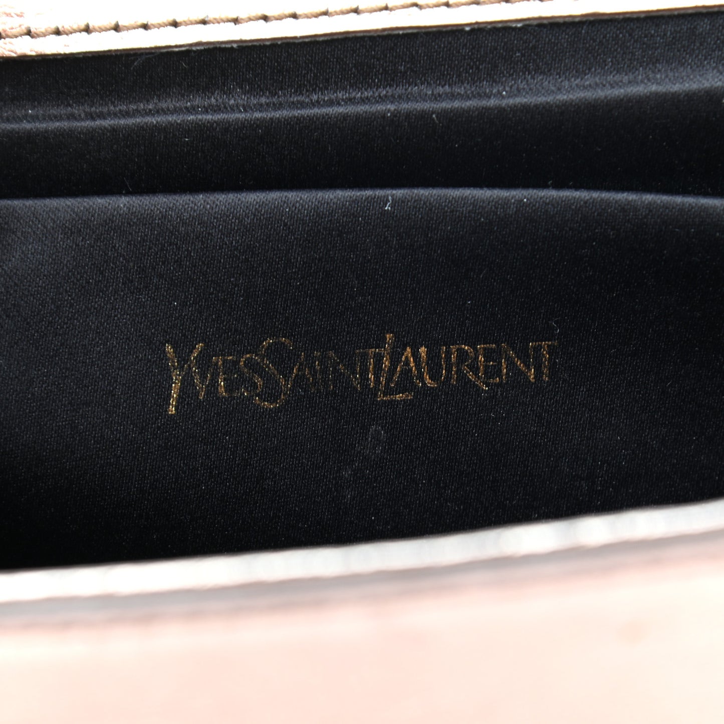 Metallic Calfskin Monogram Large Belle De Jour Clutch Rose Gold
