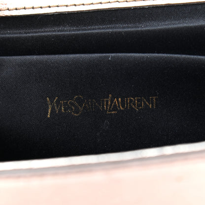 Saint Laurent Metallic Calfskin Monogram Large Belle De Jour Clutch Rose Gold 6 of 7