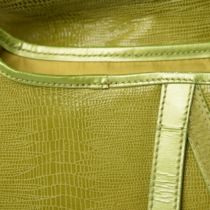 Christian Dior Lizard Double Saddle Bag Green 9 of 9