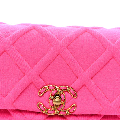 Chanel Jersey Quilted Chanel 19 Waist Bag Pink 8 of 10