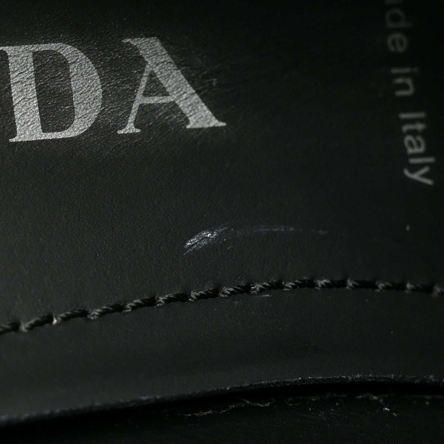 Prada Spazzolato Rois Metal Triangle Logo Monolith 55mm Loafers 37.5 Black 11 of 23