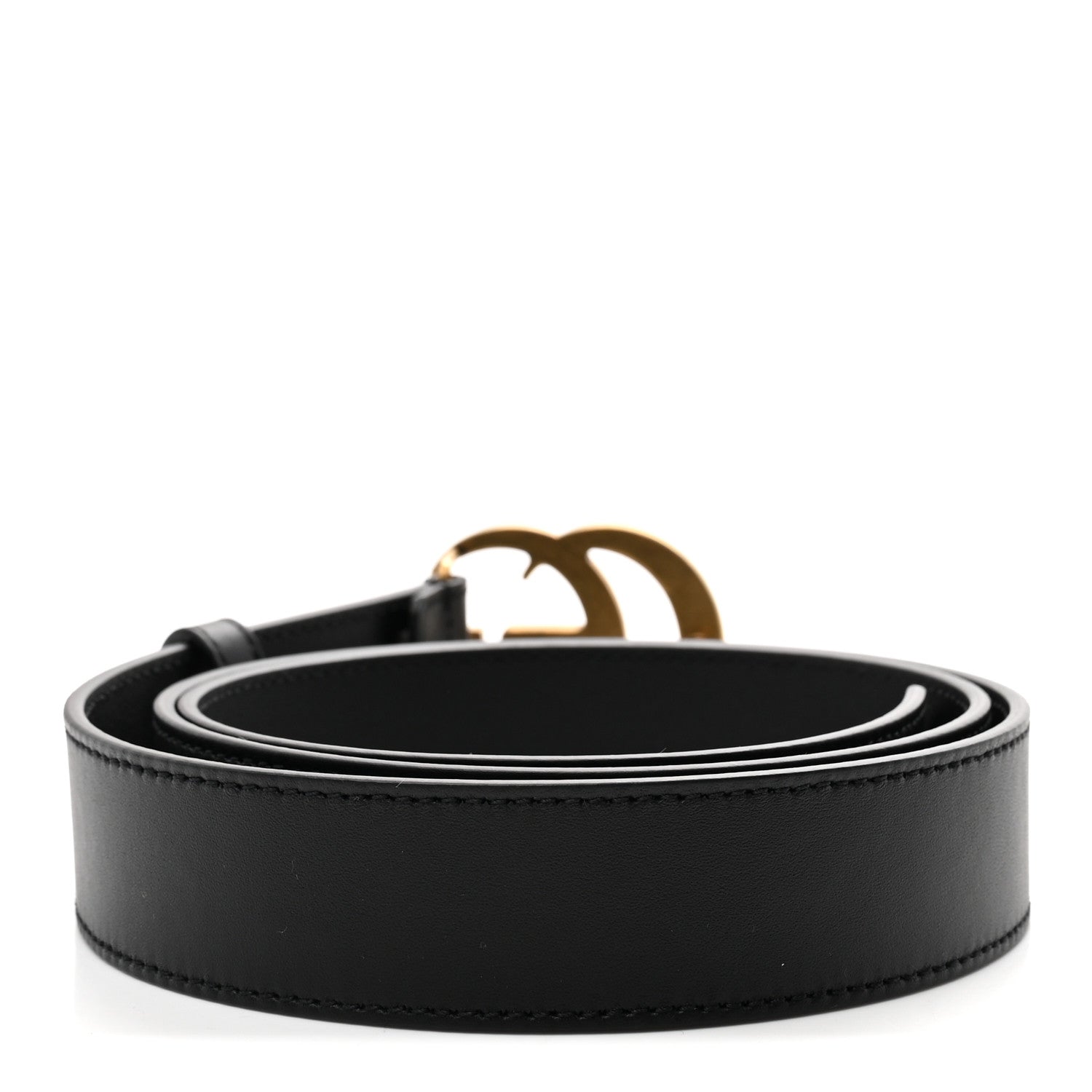 Gucci Calfskin Double G 30mm Belt 95 38 Black 2 of 5