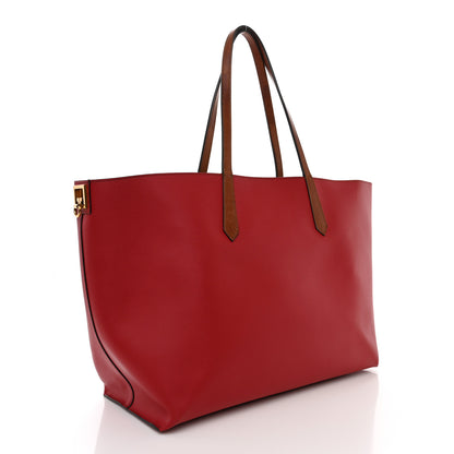 Givenchy Calfskin Medium GV Shopper Tote Dark Red 3 of 11
