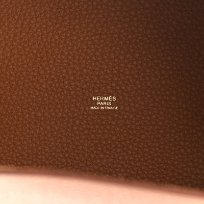 Hermes Taurillon Clemence Picotin Lock 22 MM Gold 6 of 11