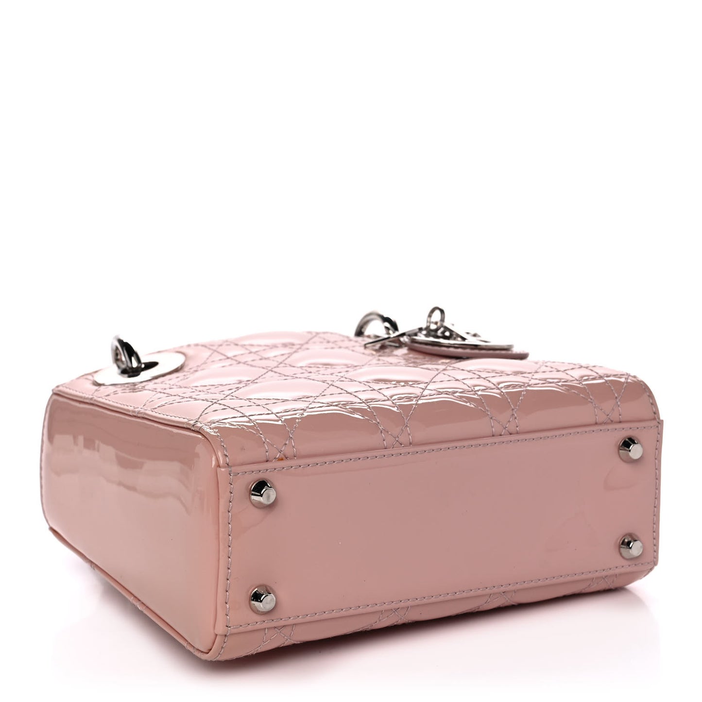 Patent Cannage Mini Lady Dior Pale Pink