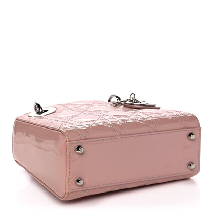 Christian Dior Patent Cannage Mini Lady Dior Pale Pink 7 of 9