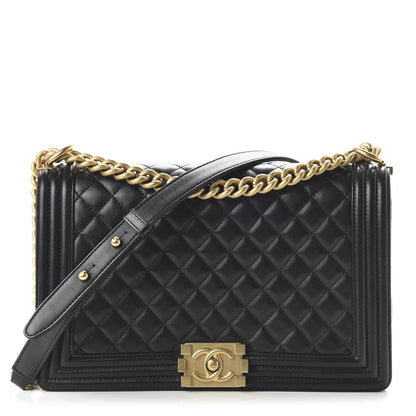 Chanel Lambskin Quilted New Medium Boy Flap Black 1 of 11